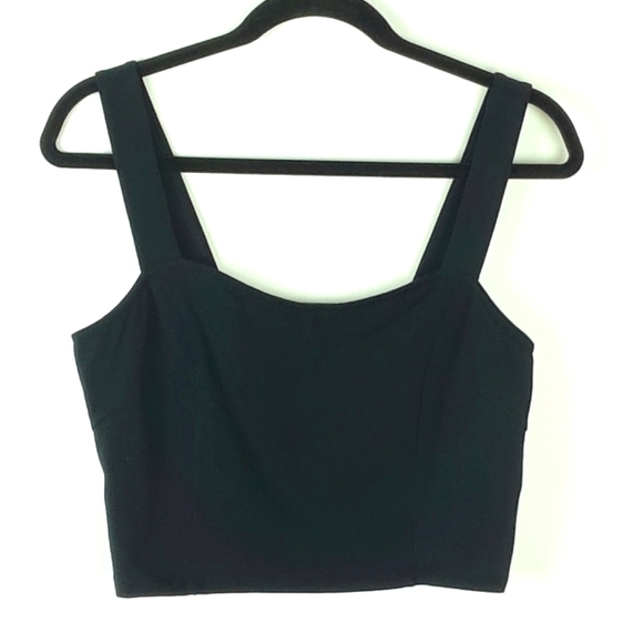 Express Black Crop Top Tank Large - Picture 3 of 7